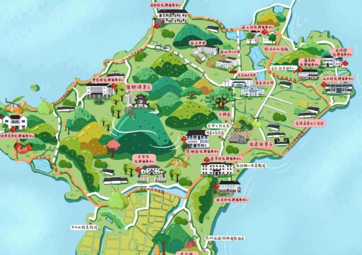 东丰手绘地图旅游的独特视角